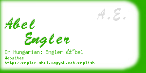 abel engler business card